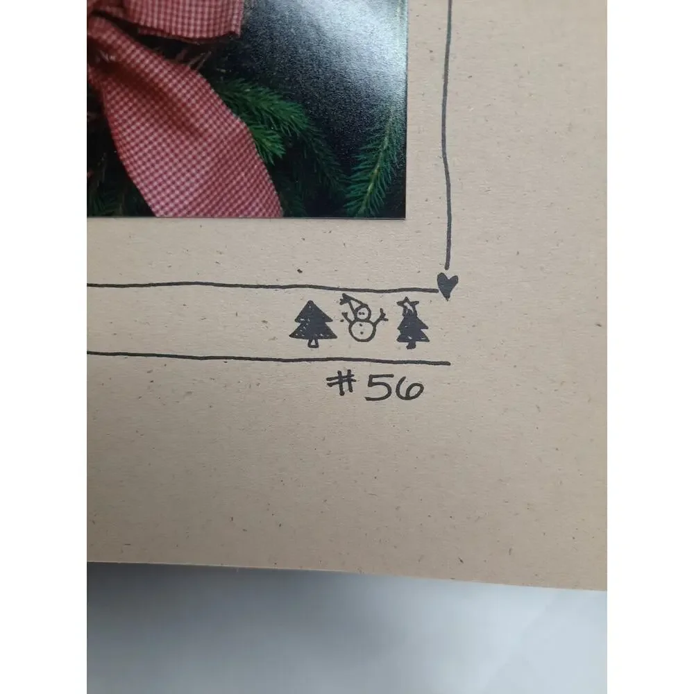 Fanci That Counted Cross Stitch Pattern Tree Top Snowman Vintage